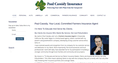 Desktop Screenshot of paulcassidyinsurance.com